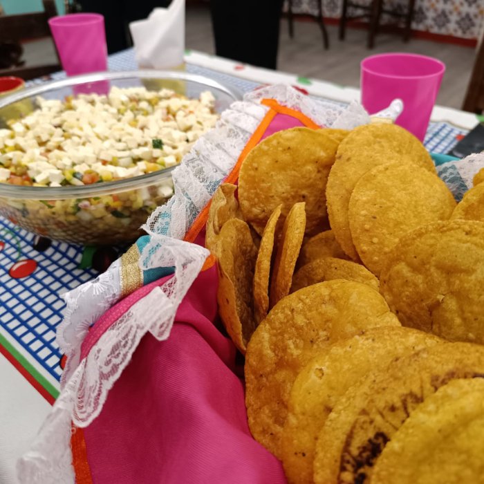Tostadas de Ceviche de Grão de Bico e Lentilha